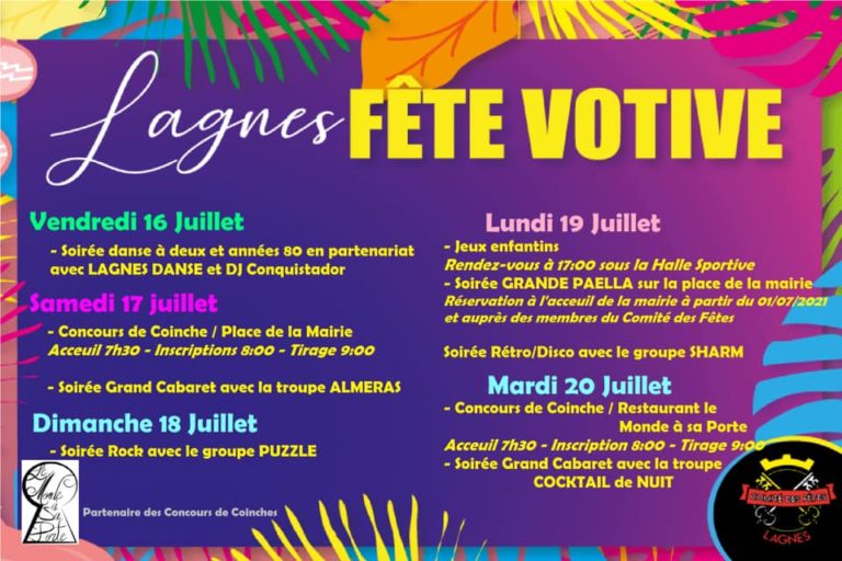Fête votive Commune de Lagnes