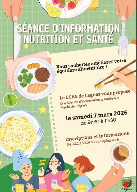 séance d&rsquo;information sur la Nutrition.