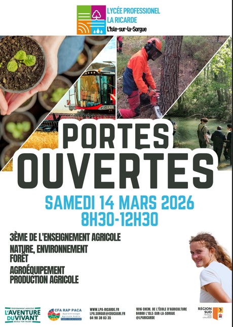 Journée porte ouverte au lycée La Ricarde.